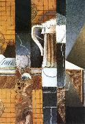Juan Gris Beer cup and card oil painting on canvas